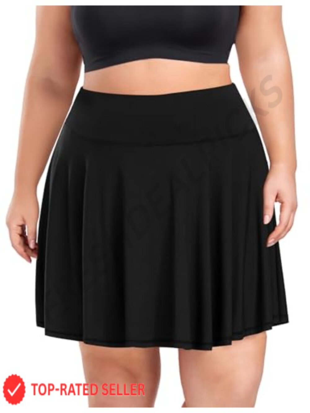 Plus Size Tennis Skirt with Built-in Shorts Athletic Golf Skort